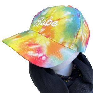 Rue21 Etc. Tie Dye One Size Adjustable Strap Baseball Cap Babe Graphic